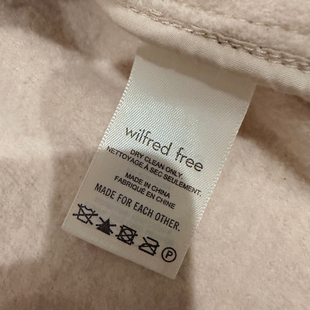 Aritzia Wilfred Free The Ganna Wool Crop Shirt Jacket, Size XS - Picture 4 of 5